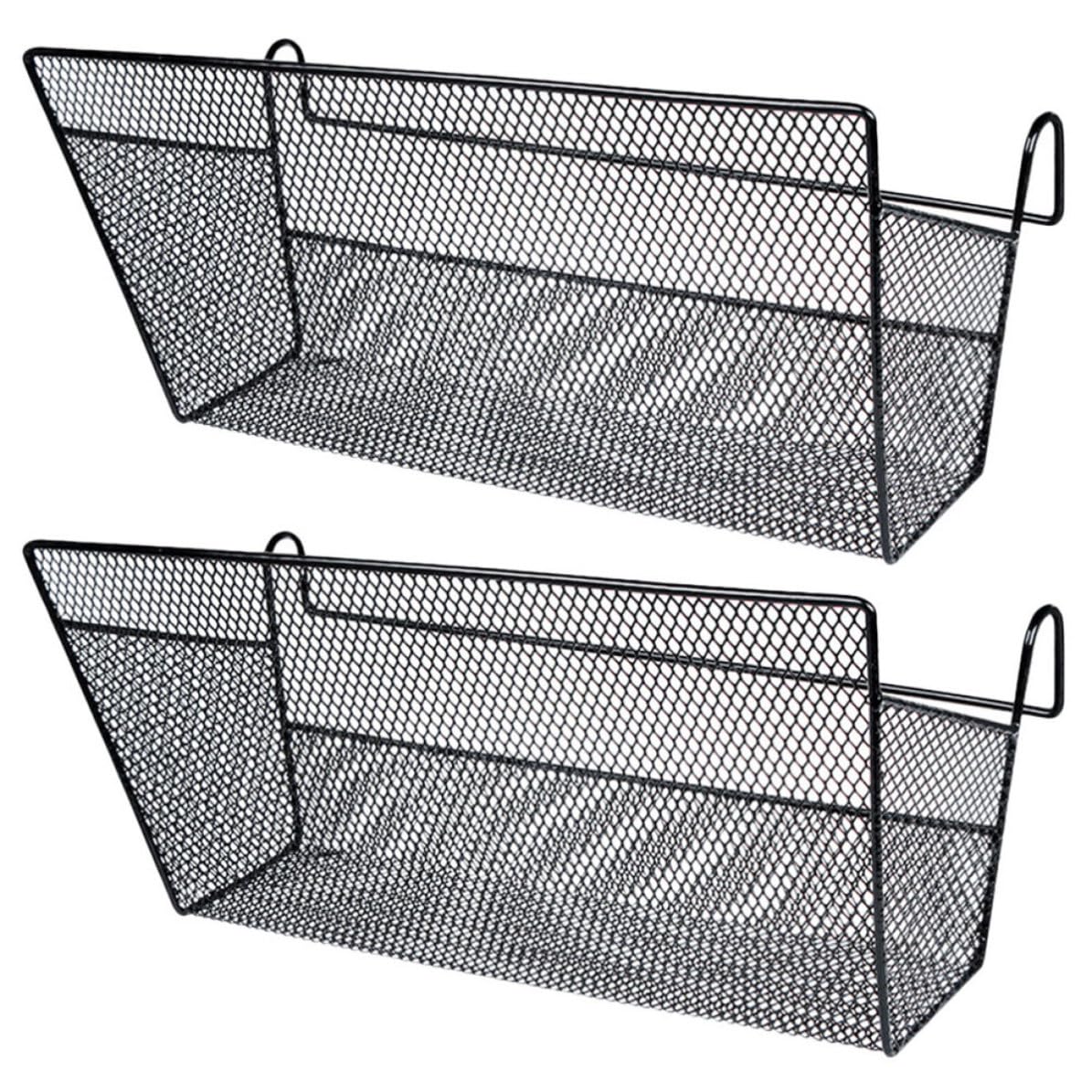 Panier de rangement à suspendre noir lot de 2 pour lit superposé