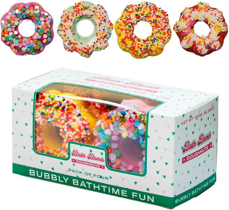 GENERIC Conjunto com 4 bombas de banho em formato de donut