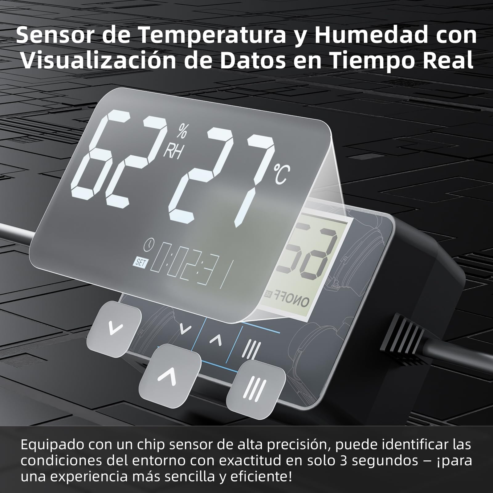 Inteligente Extractor de Aire 100mm, Temporizador, Regulador de Temperatura y Humedad, 367m³/h Extractor de Conducto en Línea, Equipos de Ventilación para Tienda de Cultivo