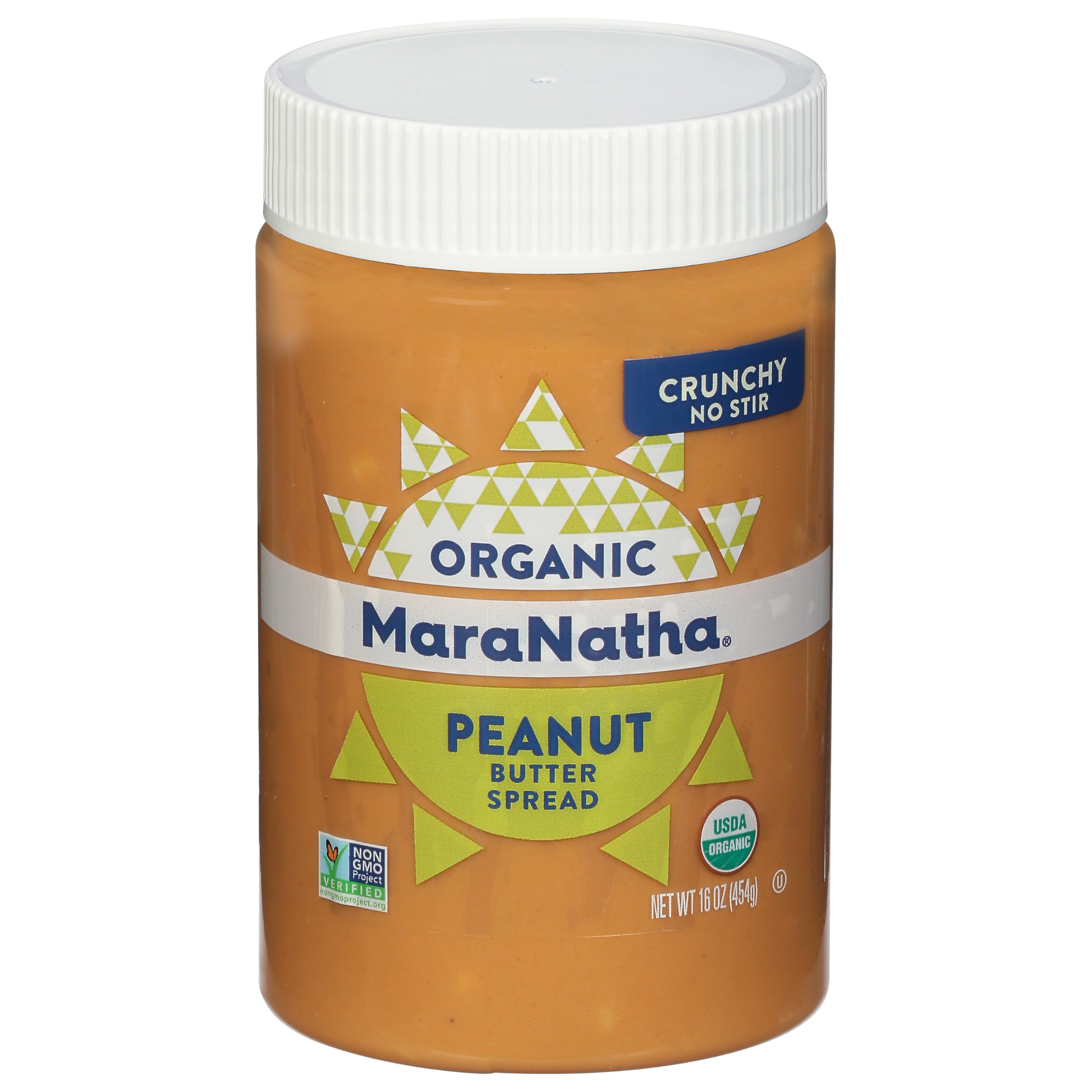 Generic M.aranatha Organic Crunchy No-Stir Peanut Butter 16 oz (Pack of 6)