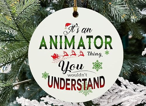 Christmas Ornament Tree 2026 Intended for Animator Funny Career Gift