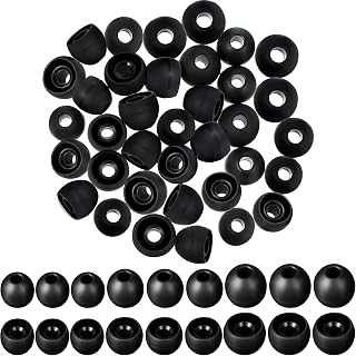 36 Pieces Replacement Earbuds Silicone Eartips Replacement Earphone Tips Earbud Noise Isolation Cover, 3 Sizes (Black)