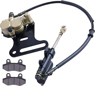 12mm rear disc hydraulic brake master cylinder caliper Compatible with 70cc 90cc 110cc 125cc 140cc 150cc SSR Baja apollo Taotao Coolster Roketa SDG 107 Pitster Pro Atomik Sikk Chinese Pit Dirt Bike