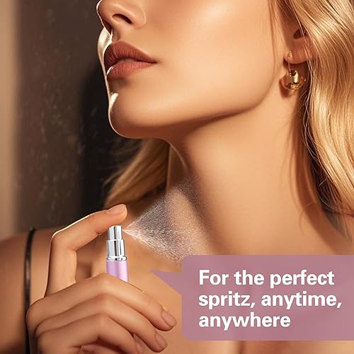 Miniatura 5 de YOCASII Botella atomizadora de perfume recargable, mini botellas de perfume de viaje portátiles, botellas de perfume dispensadoras de colonia,