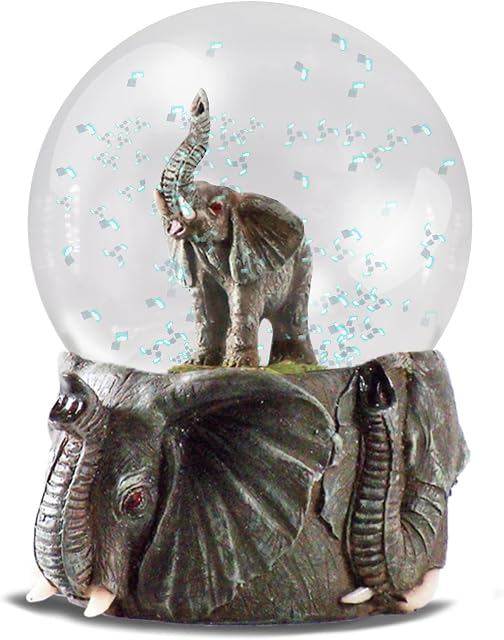 Water Globe - Elephant from Deluxebase. Elephant Snow Globe with Resin Figurine and Moulded Base. Great home decor, ornaments and gifts.