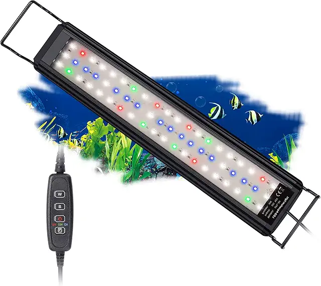 Rampe LED Aquarium BELLALICHT - Spectre Complet, 10 Niveaux Luminosité, Minuterie