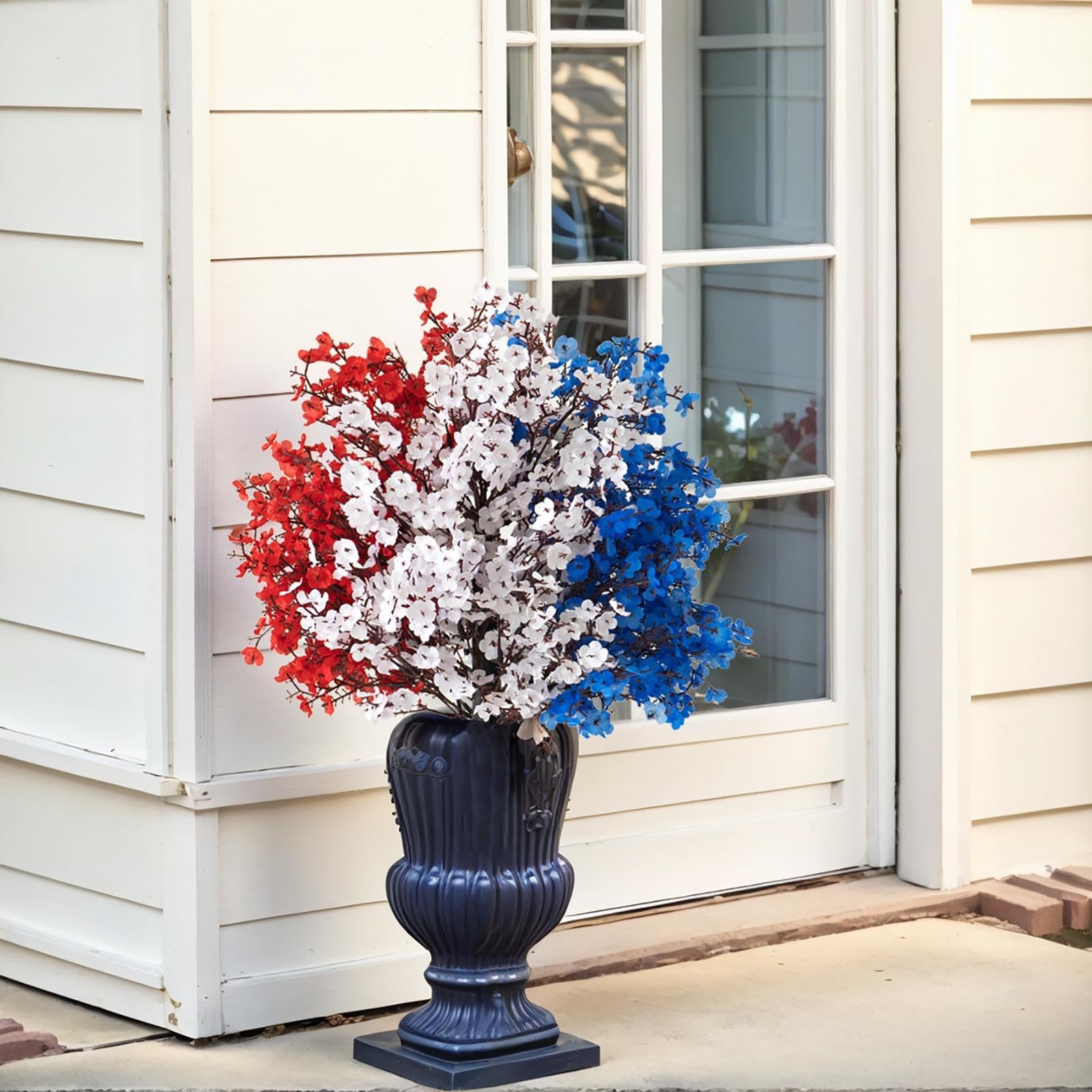 Gypsophile artificiel rouge blanc bleu pour une décoration de fête réussie sans fleurs fanées