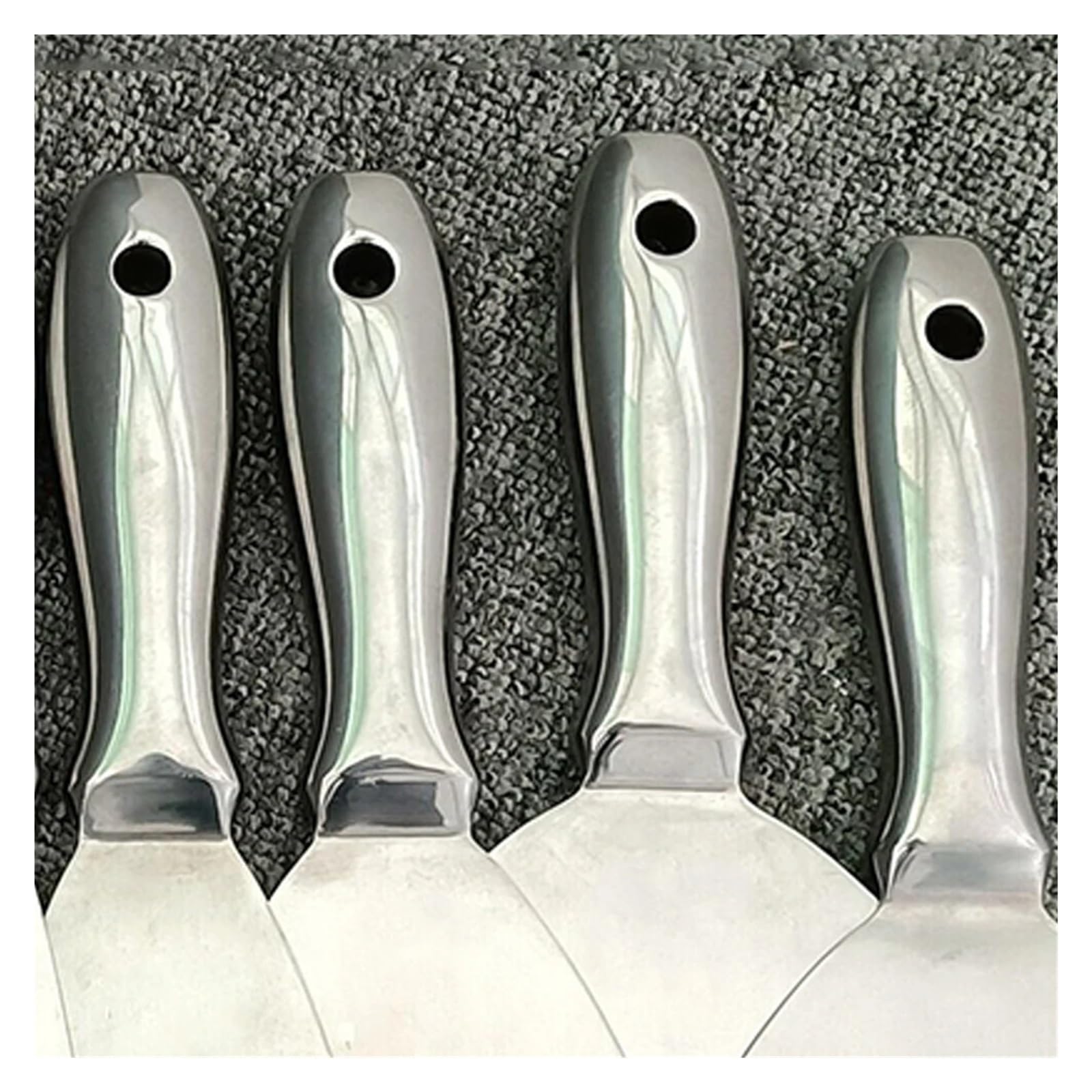 Spatule D'outil De Grattoir De Peinture De Mastic D'acier Inoxydable Monobloc for Le Coulis De Carreaux De Céramique De Mur De Sol(8Inch)