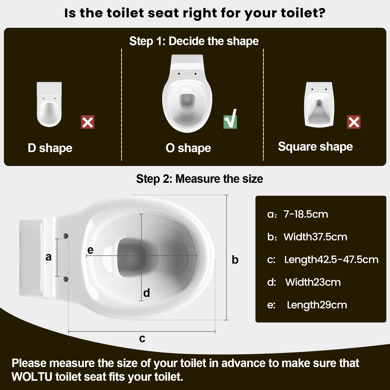 Coperchio WC WOLTU Con Chiusura Morbida - Design Ovale | Montaggio Rapido | Materiale Duroplast Resistente - Foto 10