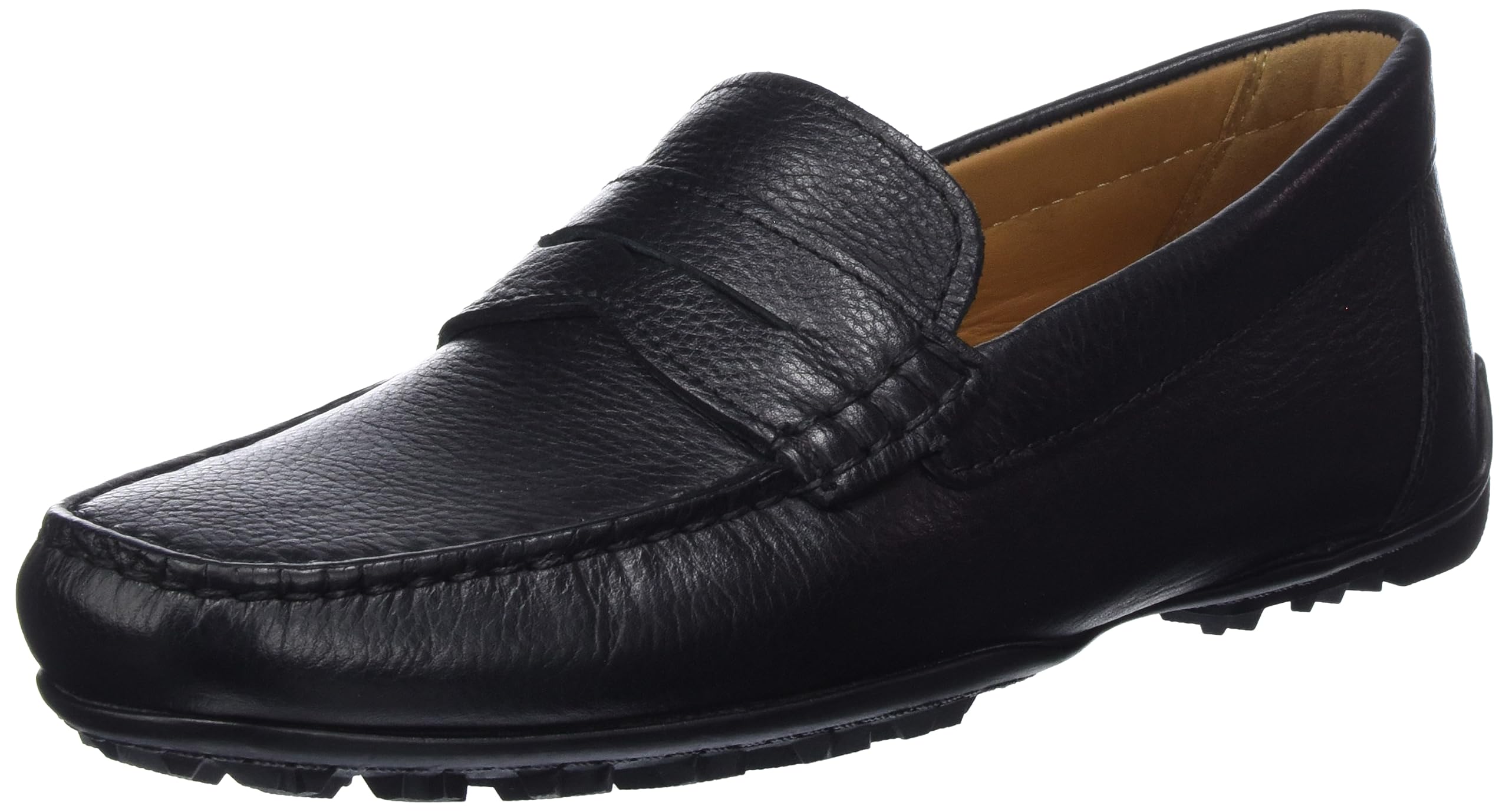 Geox Men's U Kosmopolis +Grip W Moccasin, Black, 10.5 UK