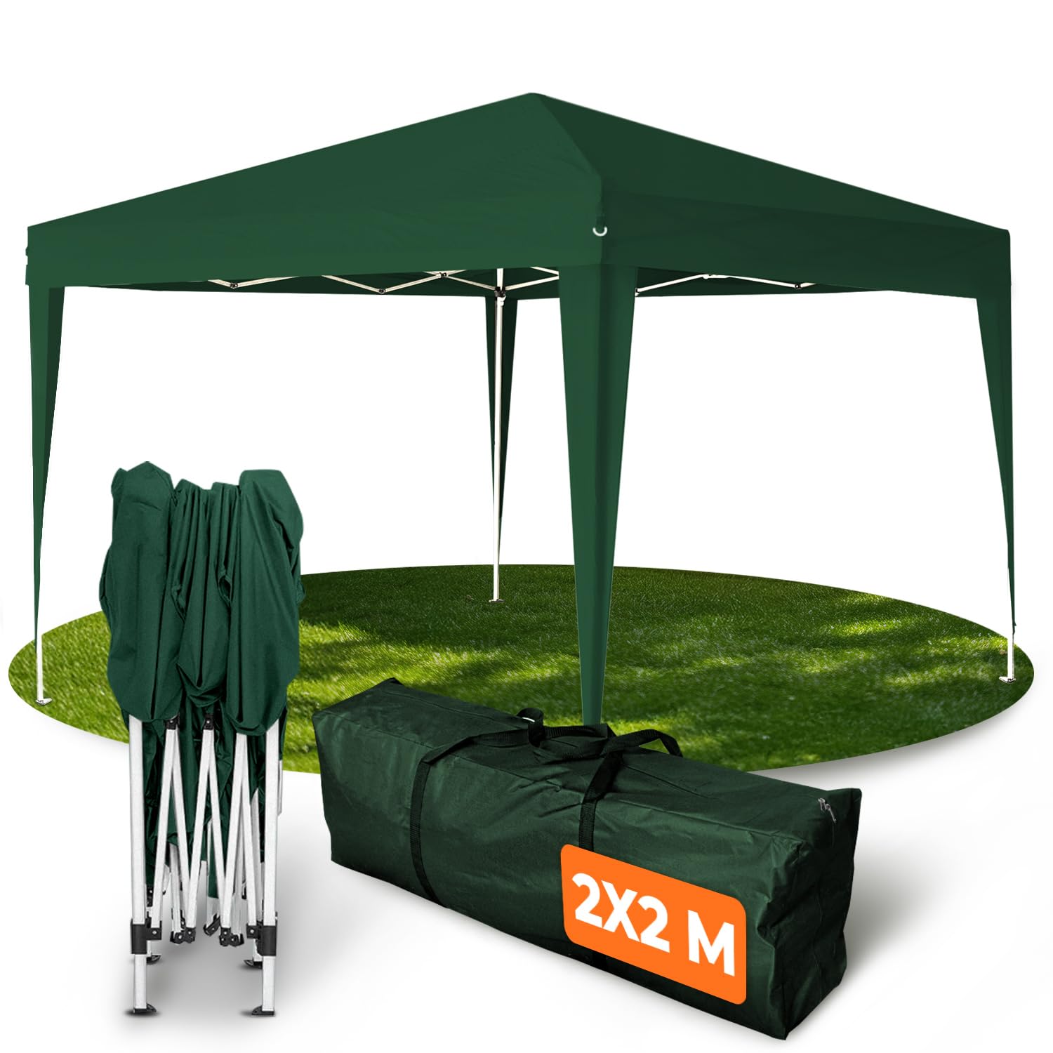 Kronenburg Gazebo Pieghevole 100% Impermeabile, Tenda da Giardino, 3 x 3 m o 3 x 6 m – con Protezione UV 50+, Colore e Lati a Scelta