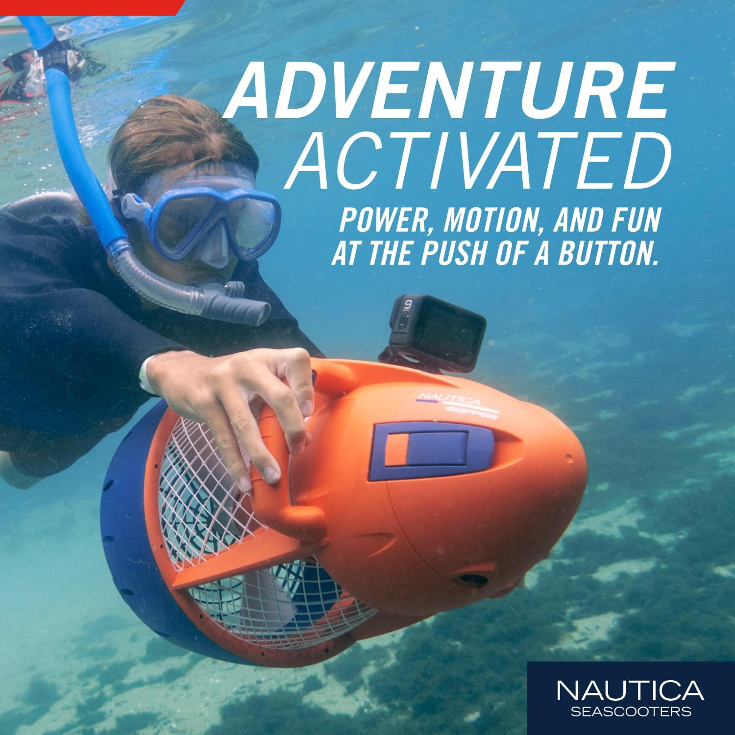 Nautica Navigator and Skipper Underwater Seascooters, Designed for Younger Recreational Divers and Snorkelers