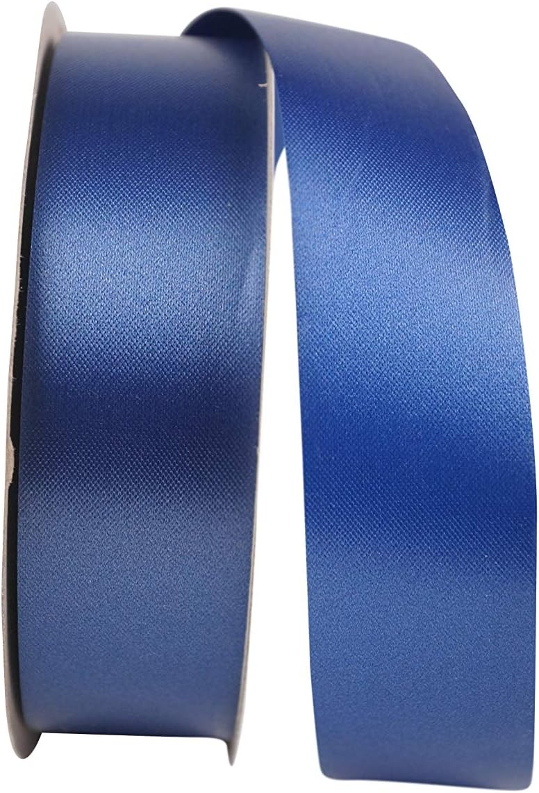 Reliant Ribbon Embossed Polypro Florentine Rd Ribbon, 1-3/8 Inch X 100 Yards, Navy