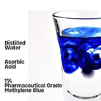 Vista 7 de Azul claro Leucometileno azul de metileno 4 onzas con ácido asórbico solución al 1% - Forma reducida del azul de metileno con mayor bioavalibilidad