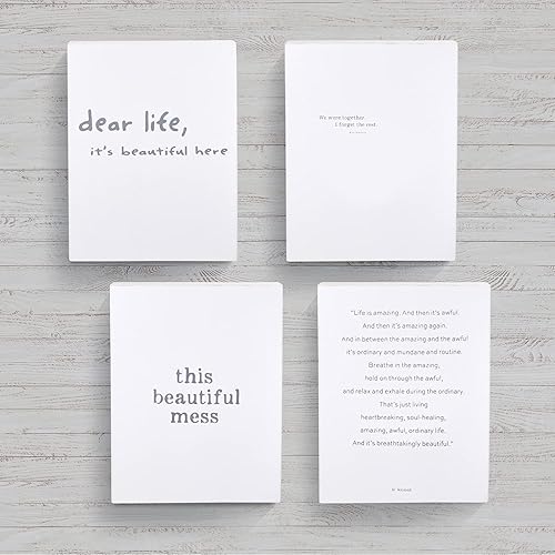 Miniatura 2 de Santa Barbara Design Studio Letrero de madera de paulownia cara a cara, decoración de pared, 20 x 26 pulgadas, "It's Beautiful Here"