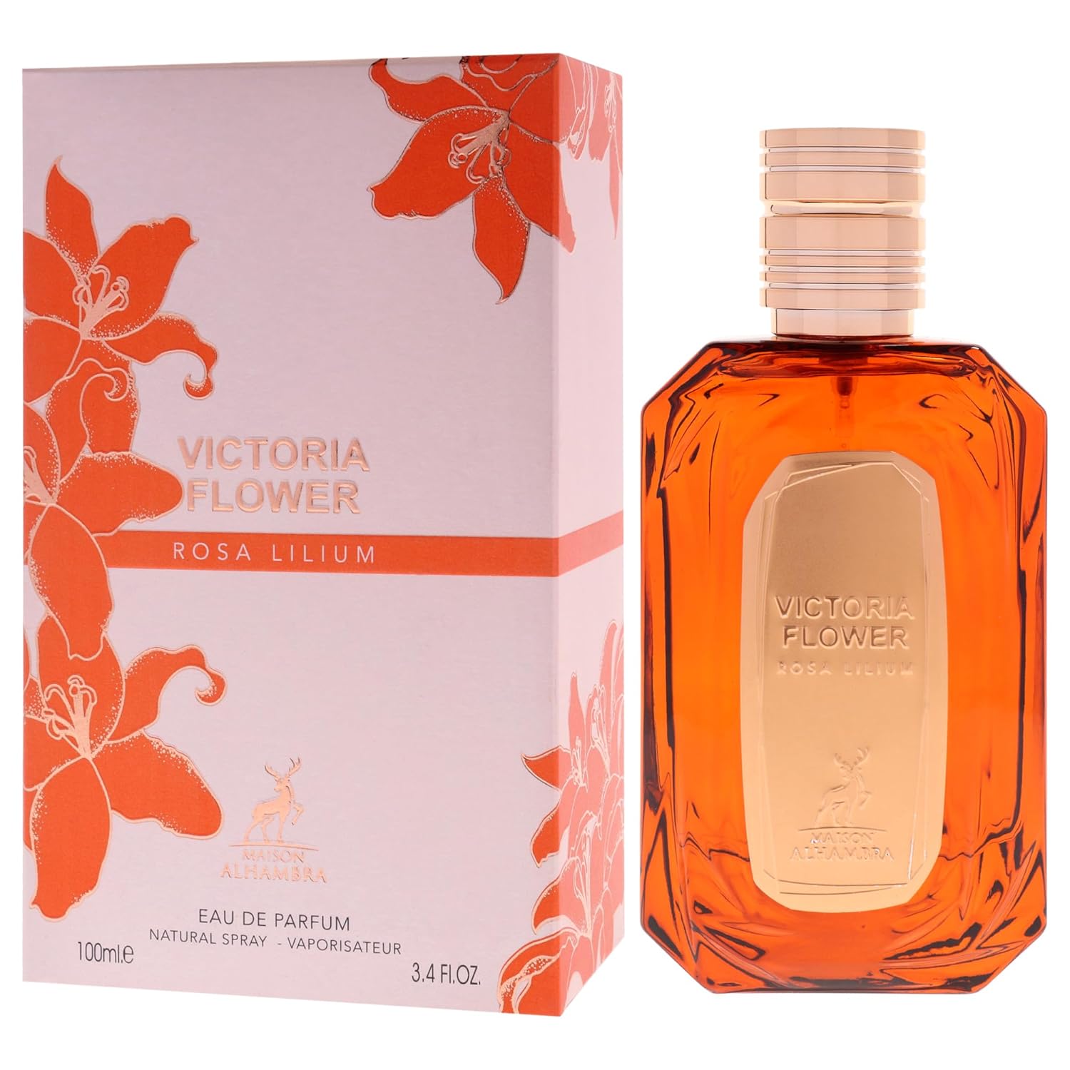 Victoria Flower - Rosa Lilium by Maison Alhambra for Women - 3.4 oz EDP Spray - Image 4