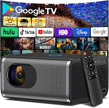 Native 1080P Outdoor Smart Projector,1000 ANSI
