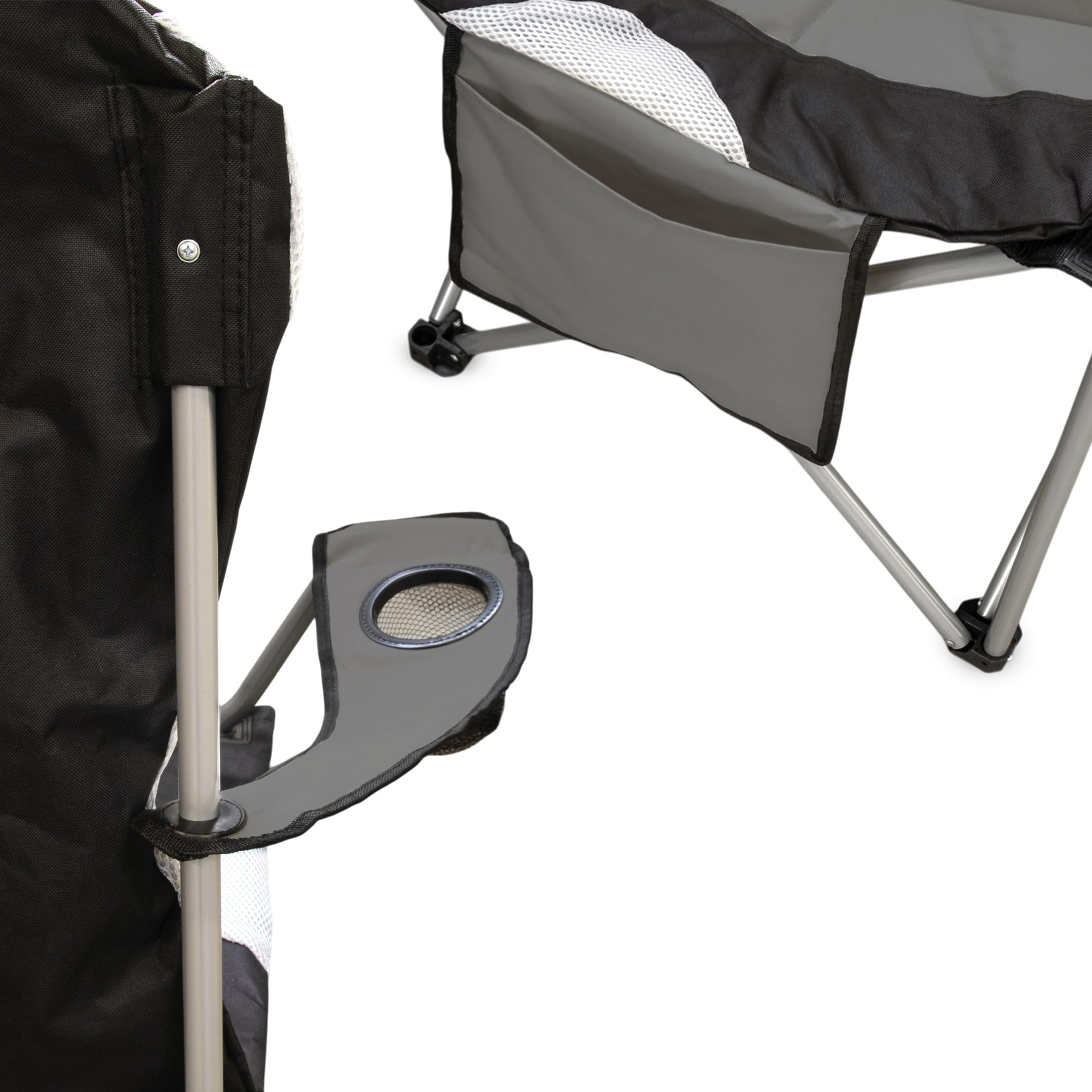 Spetebo XXL Campingstuhl Deluxe bis 150 Kg belastbar - extra breit, extra bequem, extra stabil!