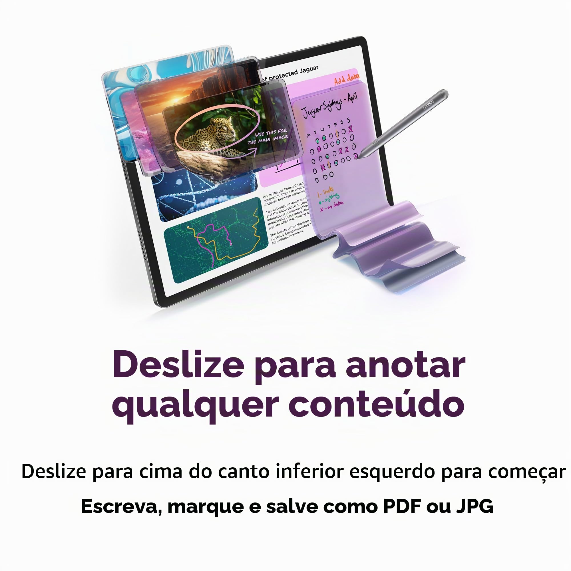 Lenovo Idea Tab Pro com Google Gemini - Tablet estudante - Tela