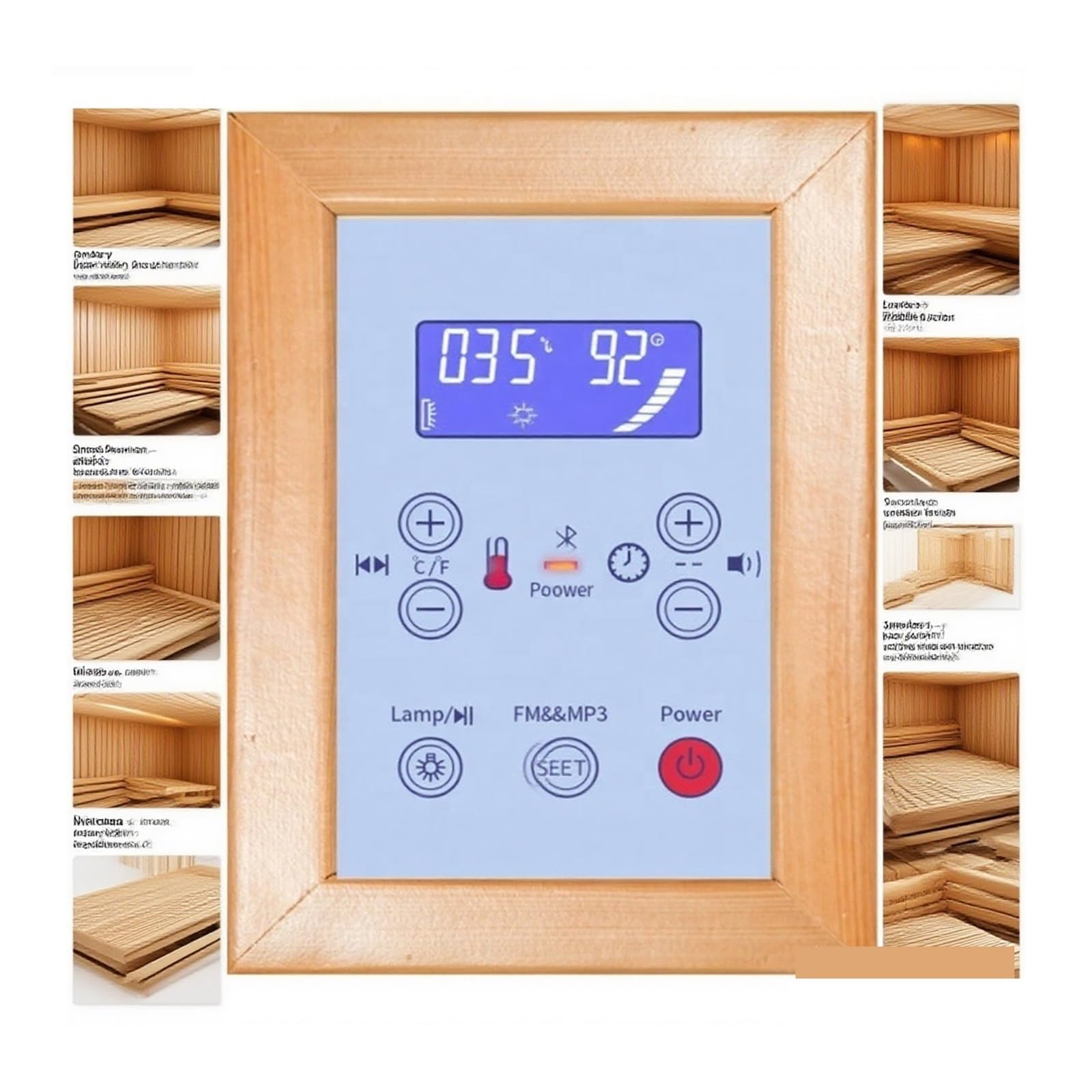 Pannello di controllo e parti a sauna a infrarossi USB Riscaldamento degli ambienti