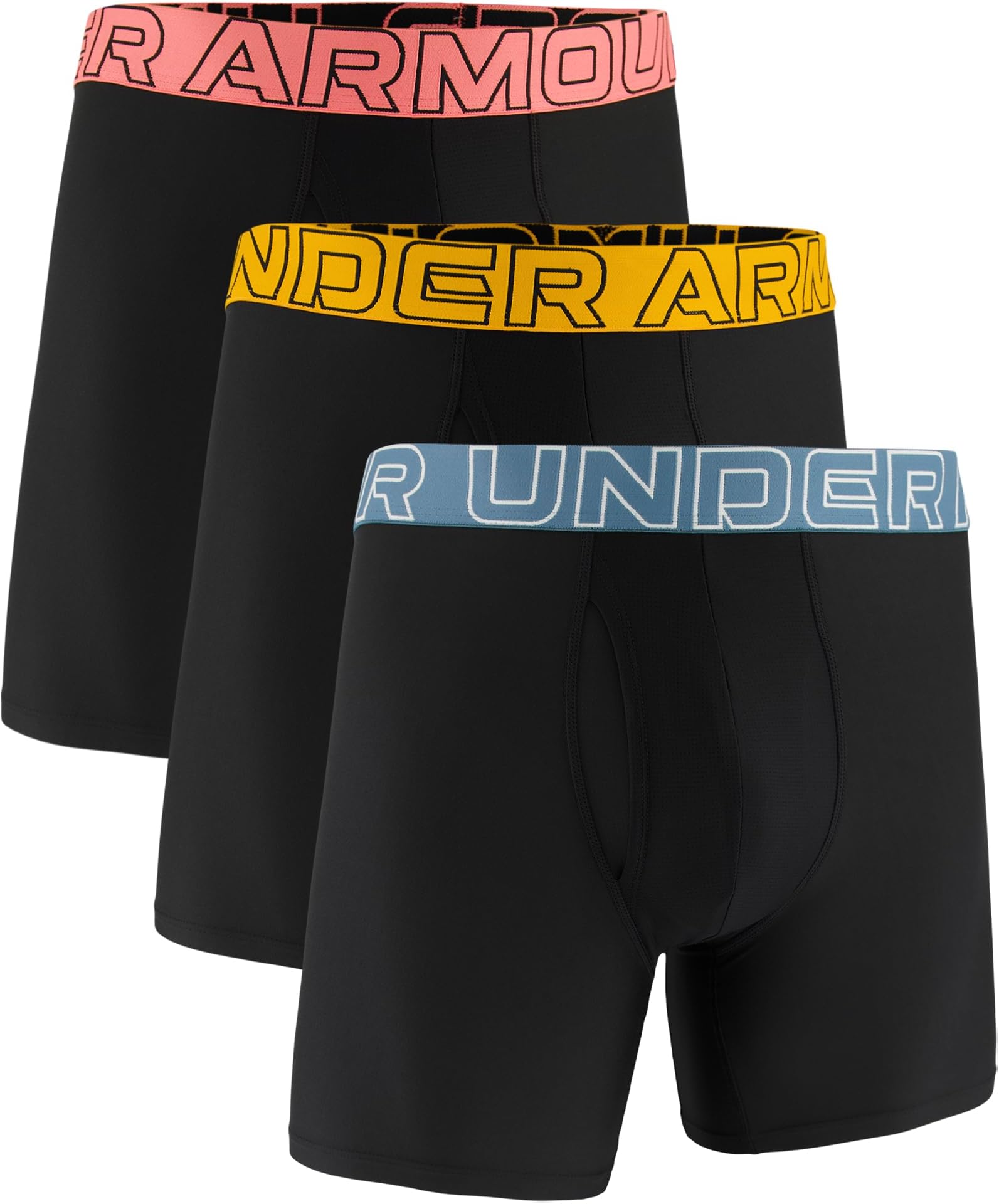 3-Pack Performance Tech Solid 6" Boxer Briefs
