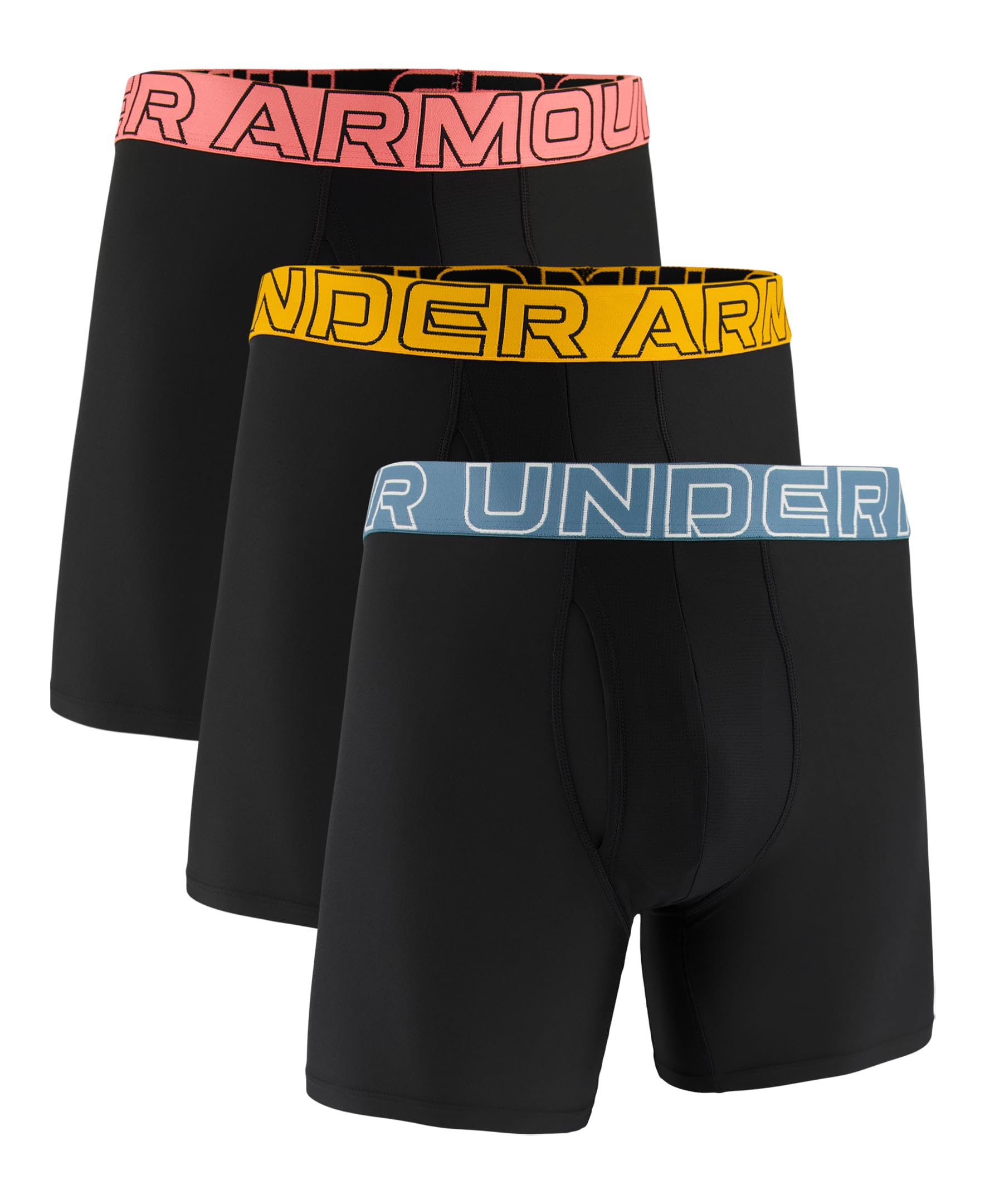 Under Armour 3-Pack Performance Tech Solid 6" Boxer Briefs
