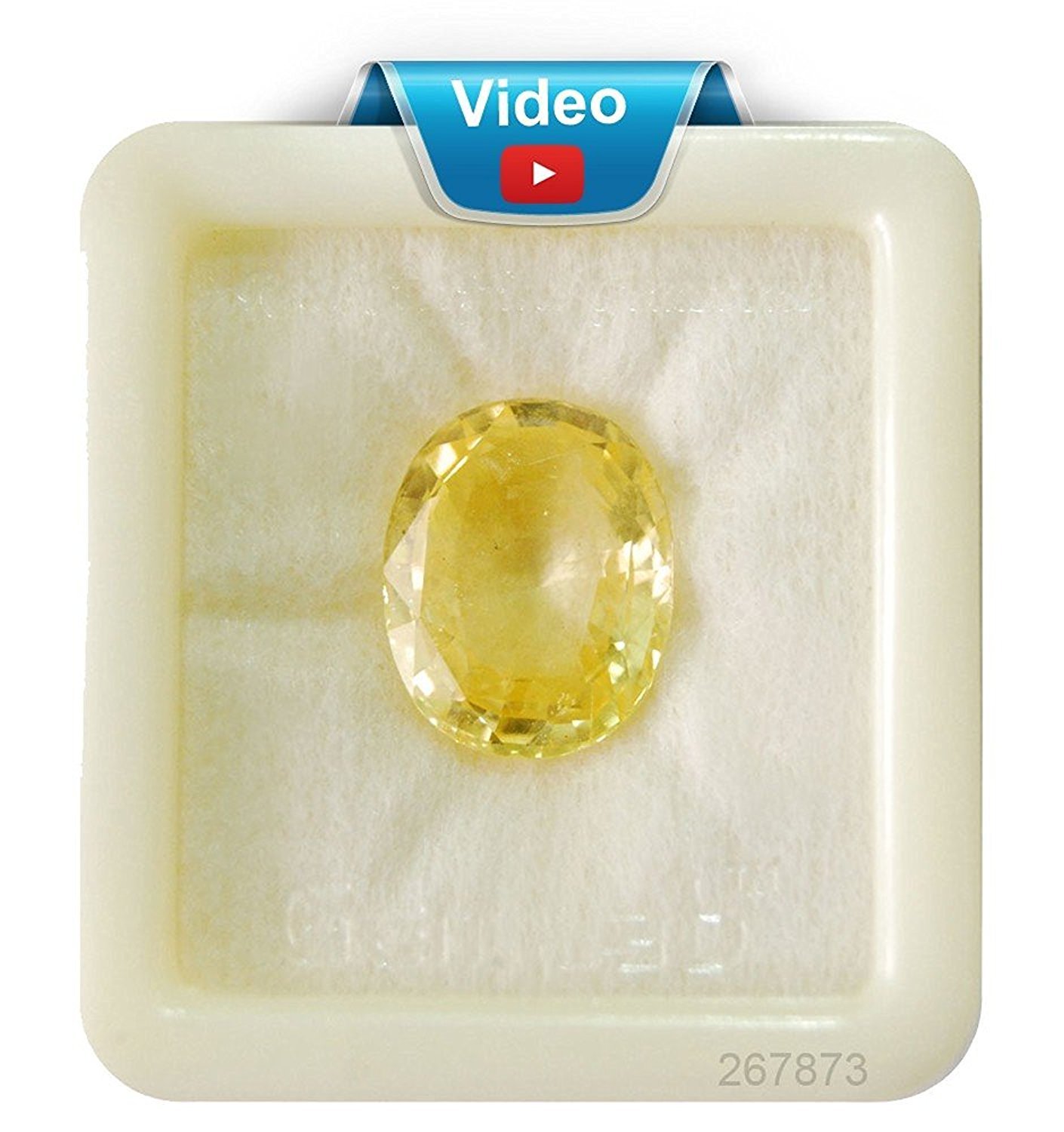 Yellow Sapphire Gemstone Unheated Untreated Oval Cut Loose Pukhraj 2 Carat by Gemselect
