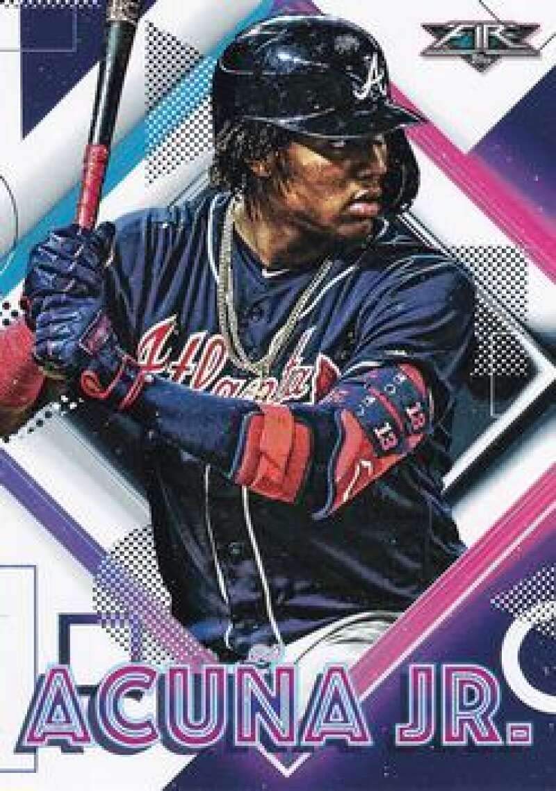 2020 Topps Fire Baseball #28 Ronald Acuna Jr. Atlanta Braves Official MLB Trading Card Target Exclusive