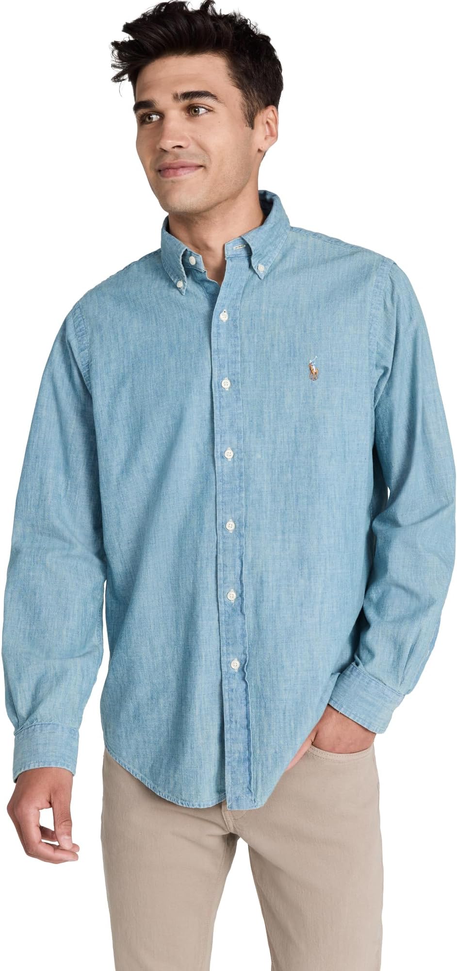 POLO RALPH LAUREN Men's Classic Fit Chambray Shirt