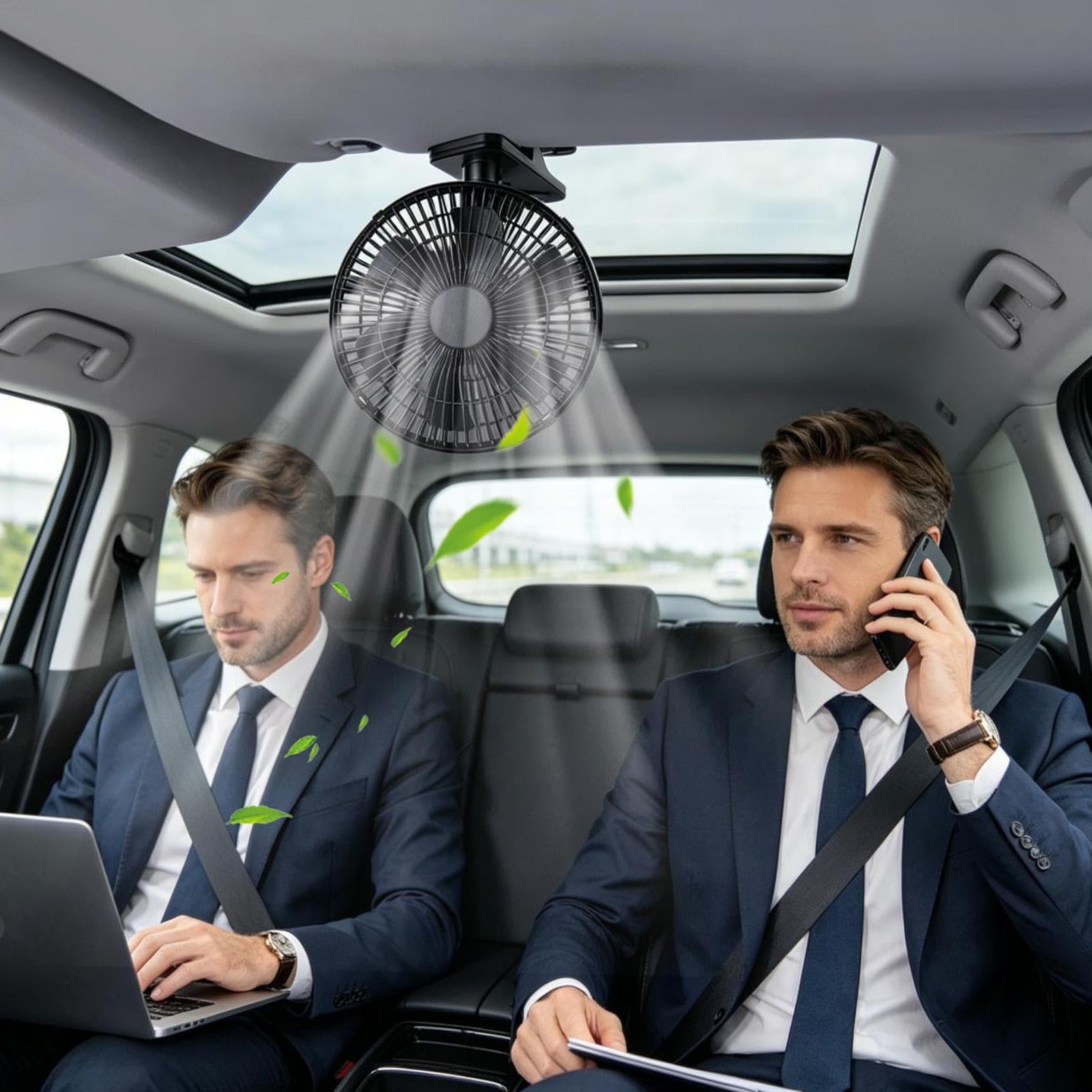 Wentylator do samochodu Dwubiegowa elektryczna cicha cyrkulacja powietrza z | Chłodzący 24 V do samochodu do pojazdu van ciężarówka SUV auto sedan łódź
