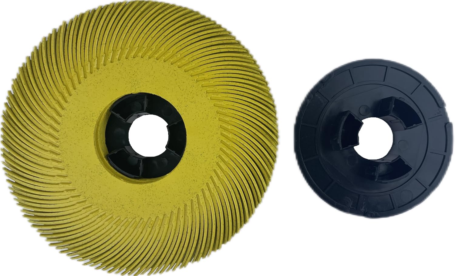 10 spazzole radiali a setole da 15,2 cm con adattatore grana 80, disco abrasivo per metallo
