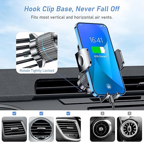 Miniatura 4 de Soporte para teléfono de automóvil, rotación de 360, versión mejorada con fuerte potencia de succión, soporte de teléfono para