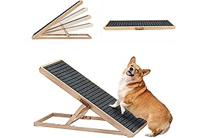Folding Dog Ramp for Small Dogs - Non-Slip, Portable Pet Ramp for...