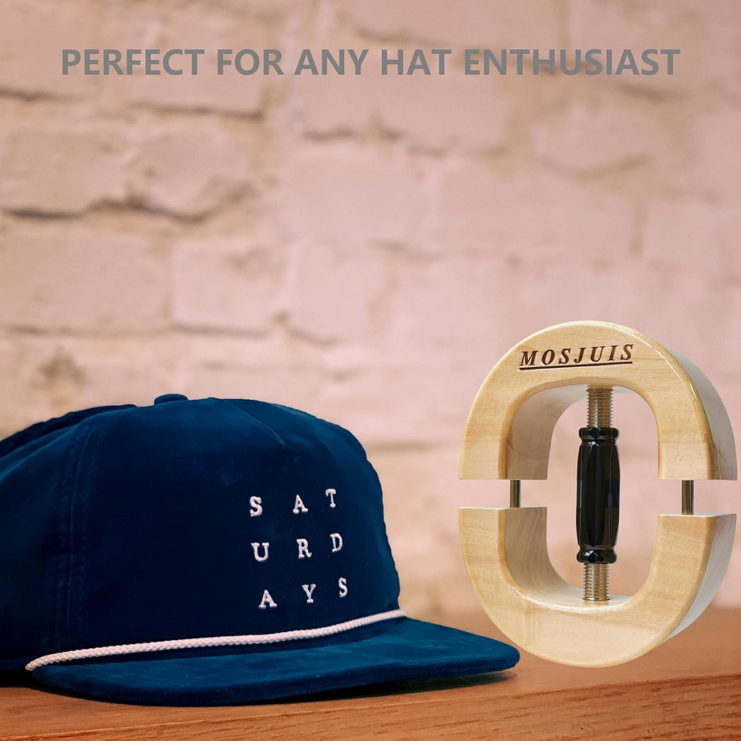 Hat Stretcher for Fitted Hats Thickened Hat Stretchers for Baseball Caps Upgraded Heavy Duty Cap Shaper for Cowboy Fedora Straw Hats Natural
