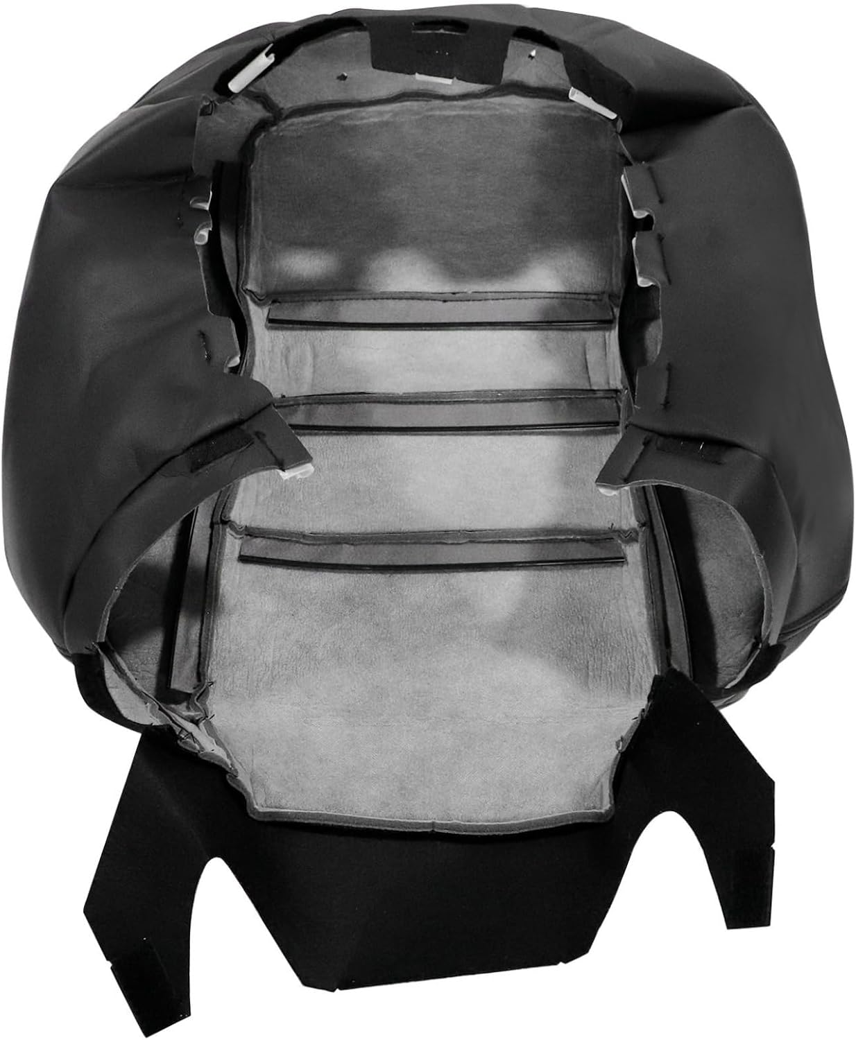 NLQR Front Driver and Passenger Side Bottom & Top Replacement Seat Covers Black Microfiber Leather Compatible with Honda Accord 2008-2012