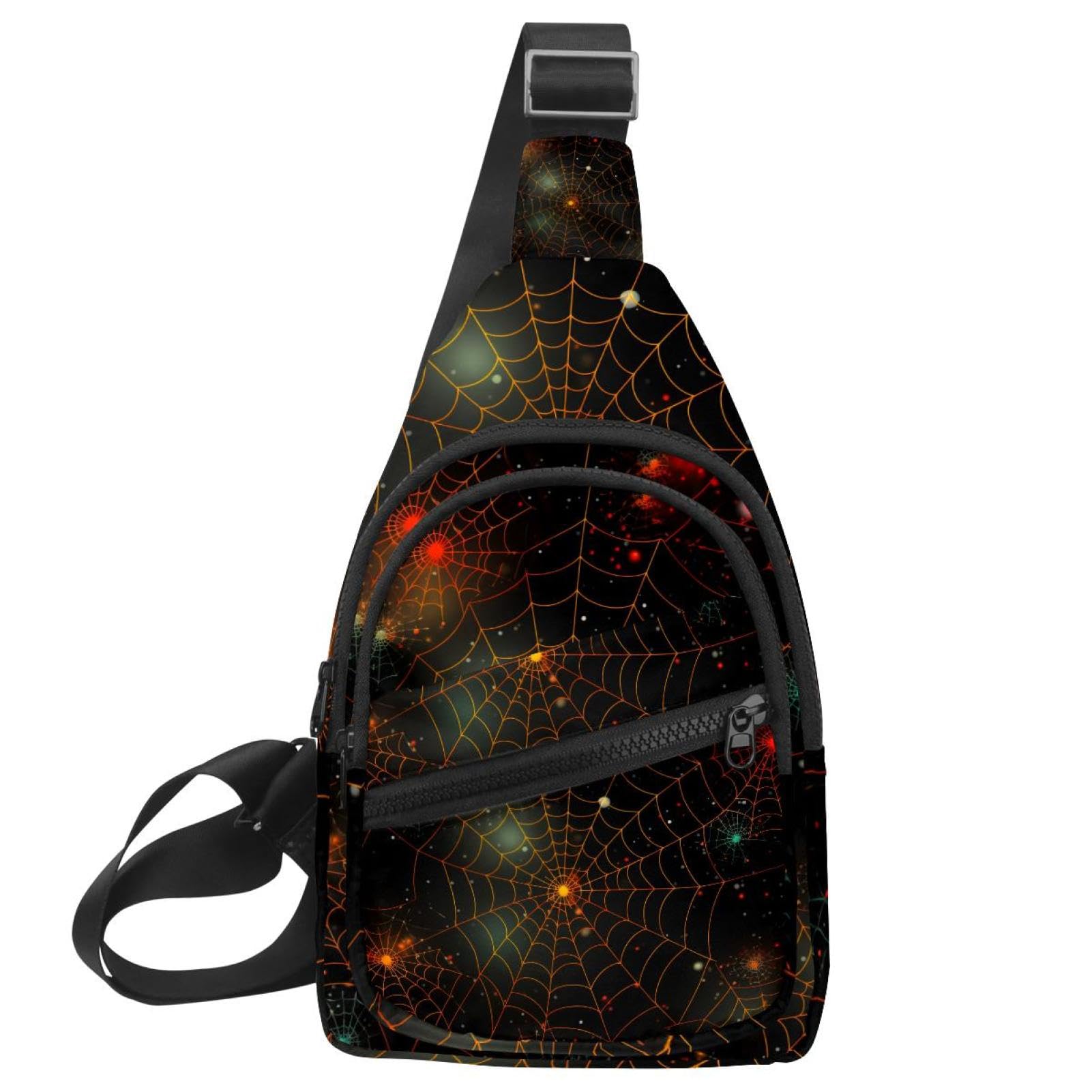 Mochila cruzada de tela de araña senderismo entrenamiento running 7