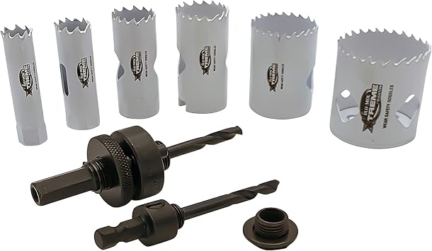 Disston E0212168 Metric Boxed Blu-MOL Xtreme Bi-Metal Hole Saw Electricians Kits, 9-Piece