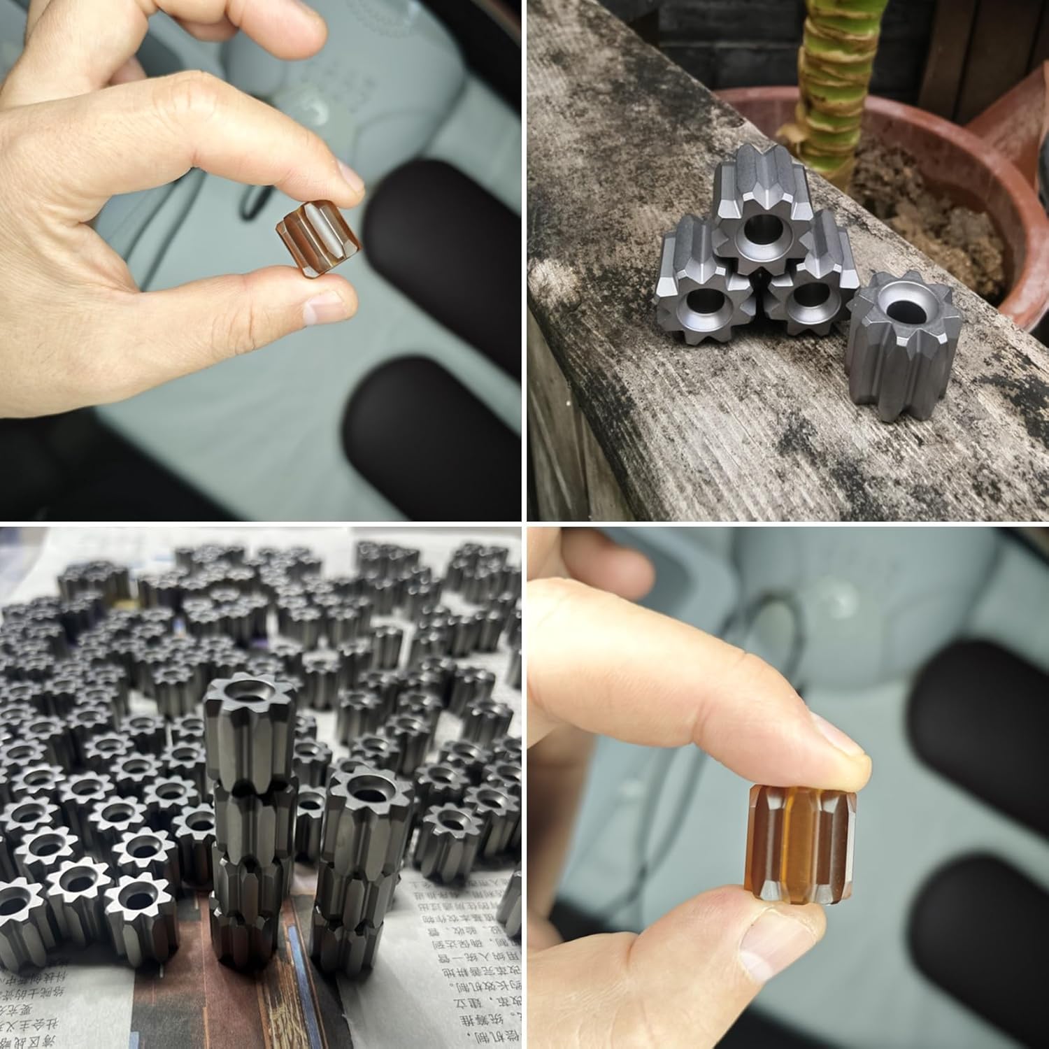 Titanium PEI EDC Bead Necklace Bead Pendant,550 Paracord Lanyard Beads For Outdoor Pendant DIY Accessories