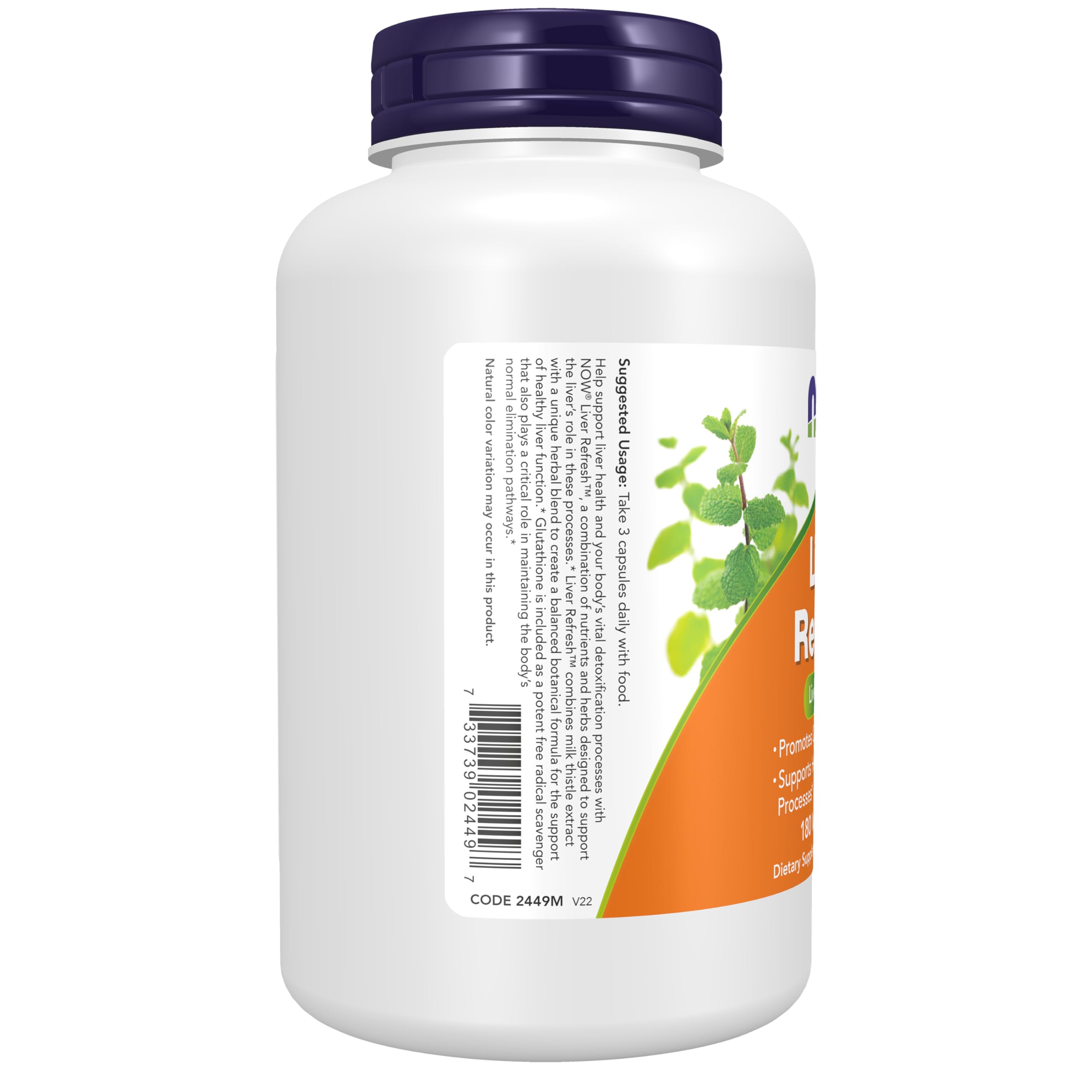 NOW Supplements, Liver Refresh™, with Milk Thistle Extract, 180 Veg Caps — Amazon image 4