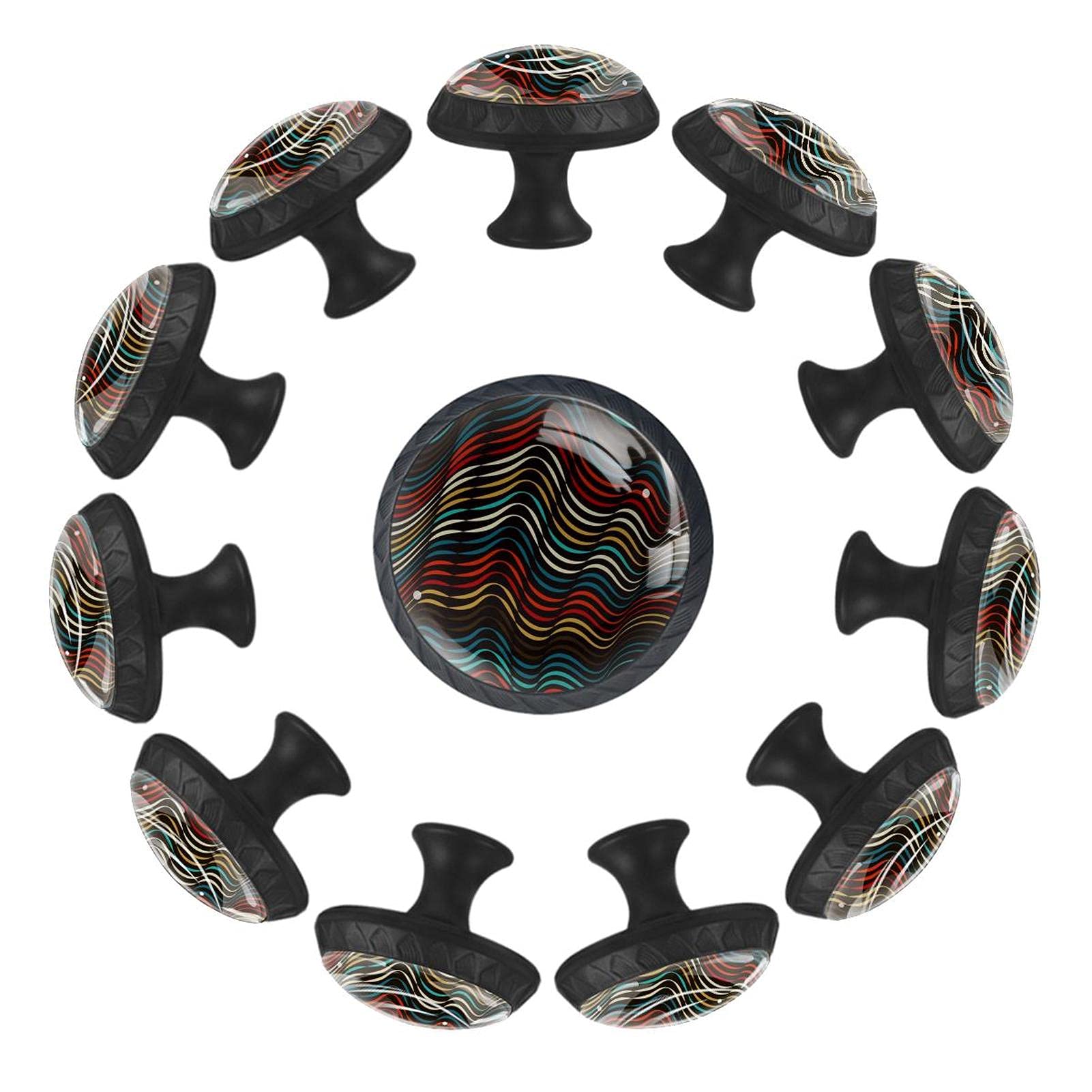 Boutons de tiroir ronds 35 mm lot de 12 pour meuble de crèche