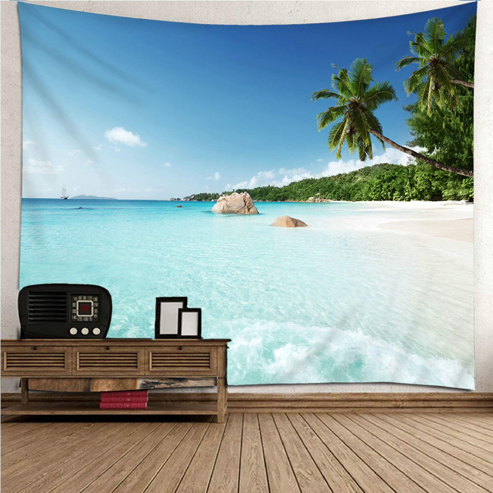 Tapiz de pared KnSam de poliéster resistente, tapicería decorativa lavable de 150x150 cm