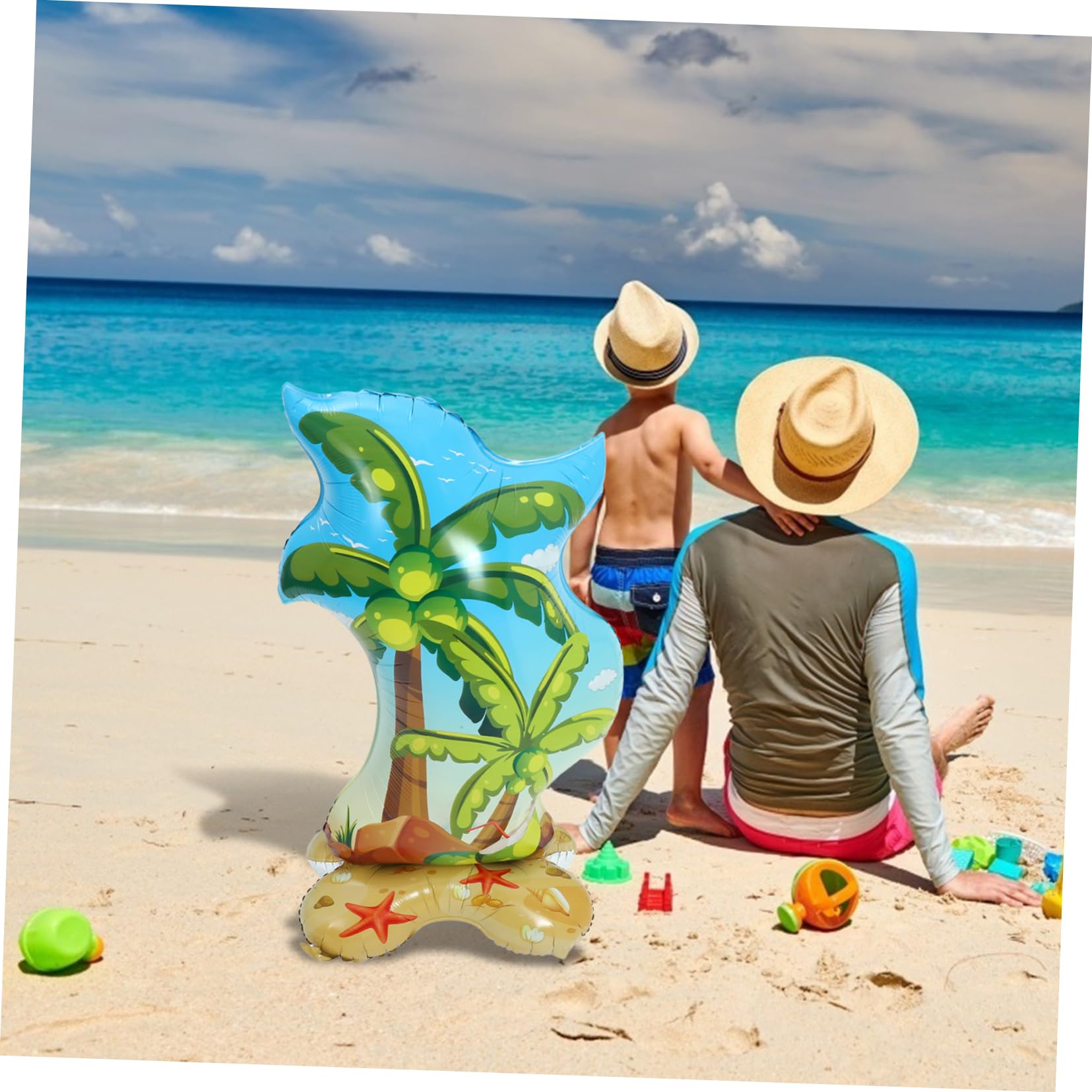 UPKOCH 4piezas Inflable De Tropical Para Decoración De Fiesta Hawaiana Accesorio Para Celebraciones De Verano y Fotografía Playa