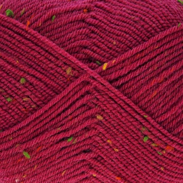 King Cole 2033324 Big Value Tweed DK Raspberry Yarn - 290M, 100g