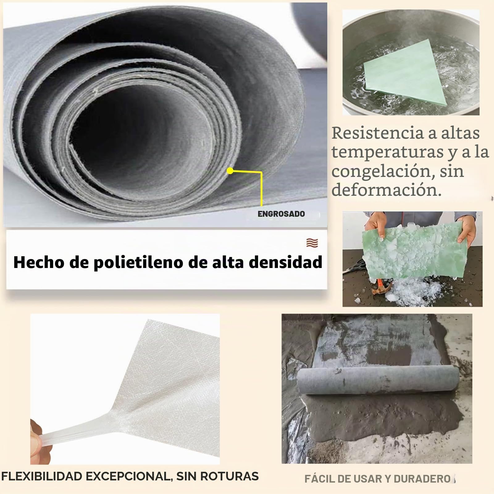 Tamaño Grande Lámina Impermeable Ducha para Baño Membrana Impermeabilizante Cinta Selladora para Zonas Húmedas para Baño, Ducha, Terrazas Balcón(Size:1.15x50m(3.7x164ft),Color:Verde)