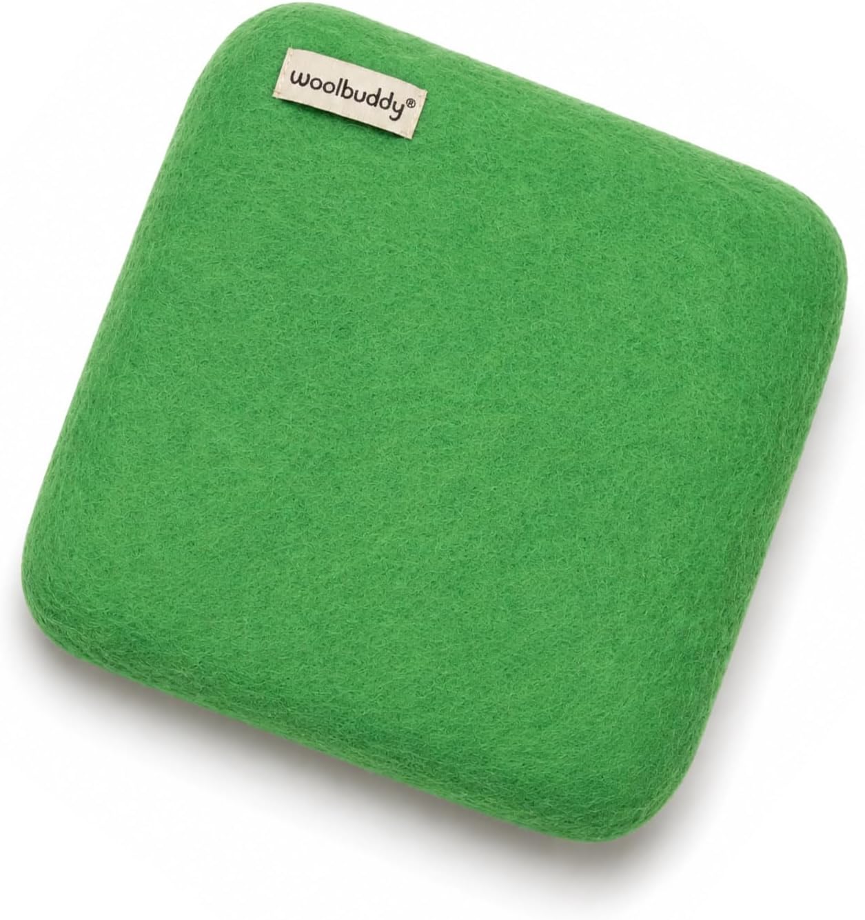 Woolbuddy Needle Felting Mat 10 x 10 x 1.5 Inch (Green), Pure Wool Felt Pad | 100% Pure Wool Felt Pad (10 x 10 Inch), Durable Plastic-Free Needle Felting Mat, Replacement for Needle Felting Foam Pads
