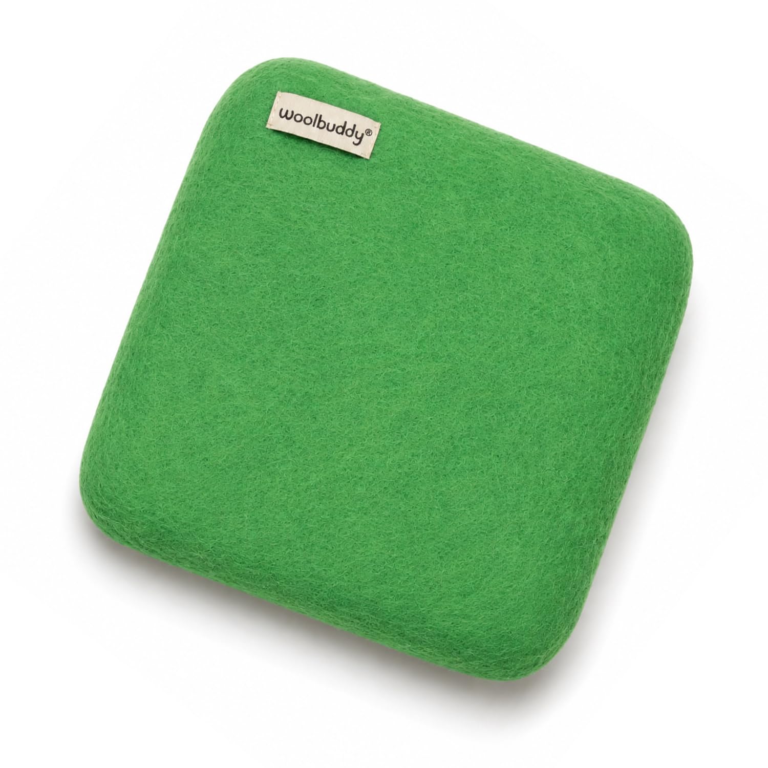Woolbuddy Needle Felting Mat 10 x 10 x 1.5 Inch (Green), Pure Wool Felt Pad