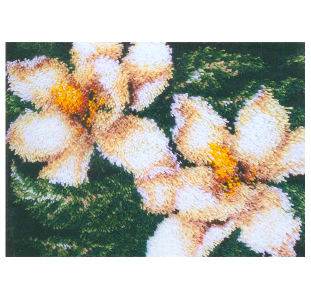 WonderArt 20x27 Latch Hook Kit: Magnolia