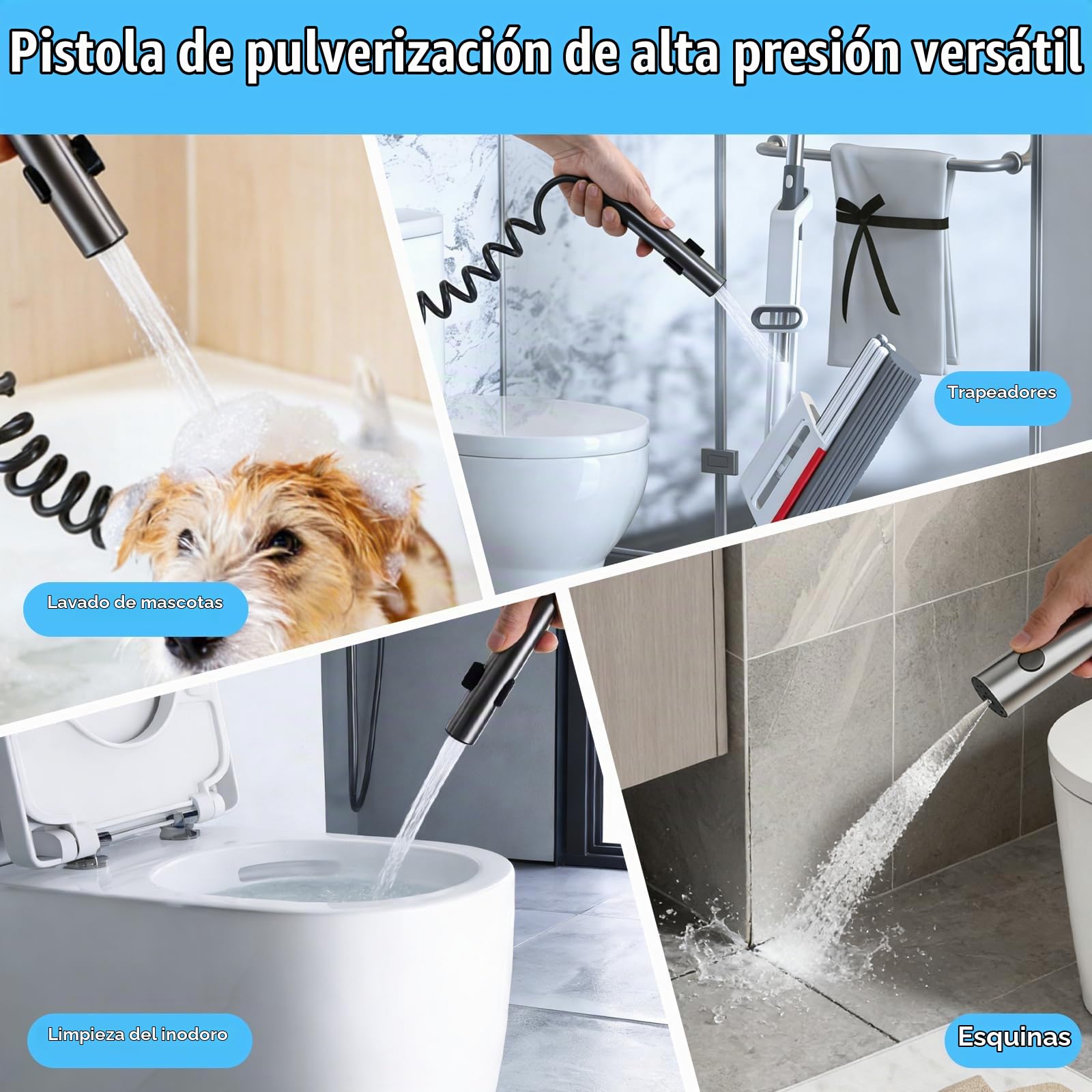 Columna de Ducha Gris Oscuro con Pantalla Digital, Sistema de Ducha con 4 Botones de Piano, Rociador Efecto Lluvia para Baño Moderno-D3