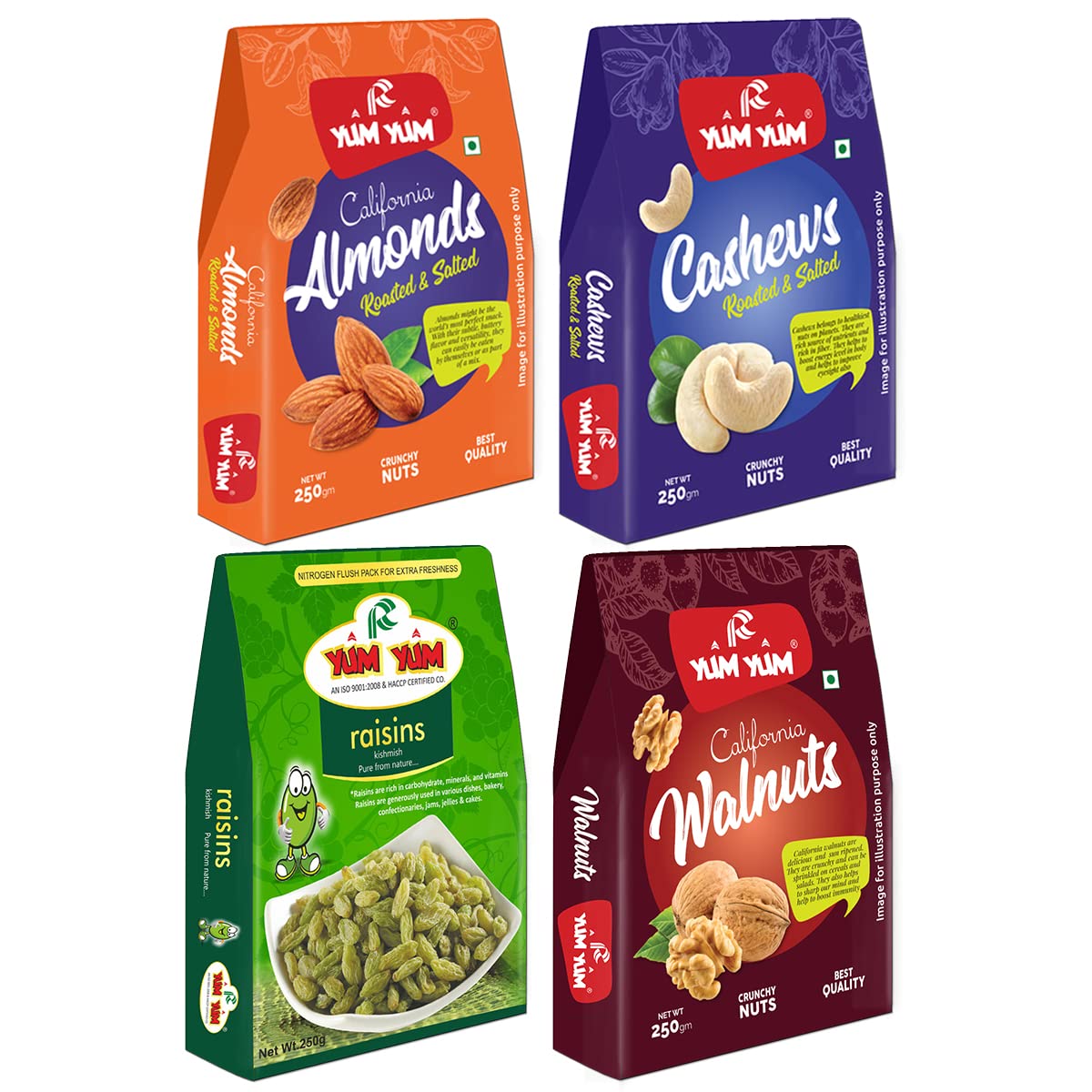 See full amazon price history chart for YUM YUM Premium Dry Fruits Combo Pack of 4 | California Roasted Almonds, Green Raisins, Roasted Cashews, Walnut Kernels| Total 1kg | Healthy Dry Fruits Snacks | Kaju, Badam, Kismis & Akhrot Giri Combo YUM YUM Premium Dry Fruits Combo Pack of 4 | California Roasted Almonds, Green Raisins, Roasted Cashews, Walnut Kernels| Total 1kg | Healthy Dry Fruits Snacks | Kaju, Badam, Kismis & Akhrot Giri Combo (B0BCKDNC5J) Amazon Price History, Amazon Price Tracker