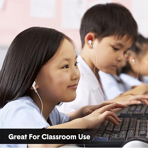 Miniatura 5 de Xuhal 150 Pcs Earbuds Bulk for Classroom Ear Buds Wired Bulk Back to School Supplies 3.5mm Earphones Headphones Plug White Ear Buds Bundle for Kids